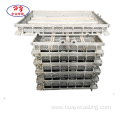 Wear and corrosion resistant investment cast steel basket